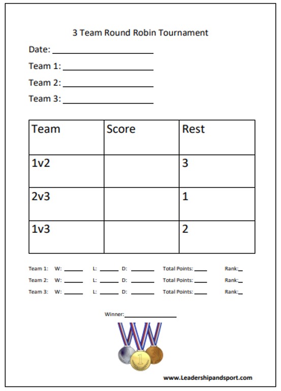 Free Tournament Planner Templates Leadership And Sport