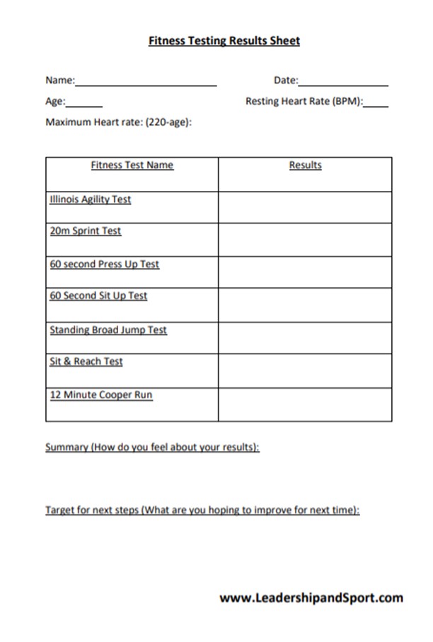 fitness-testing-record-sheet-leadership-and-sport